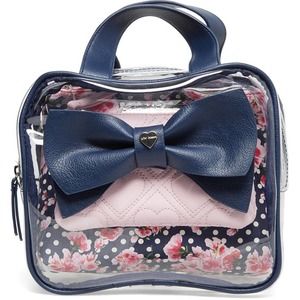 Betsey Johnson Navy Bow Cosmetics Set